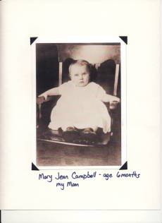 My mother at 6 months old - just weeks before the train robbery.